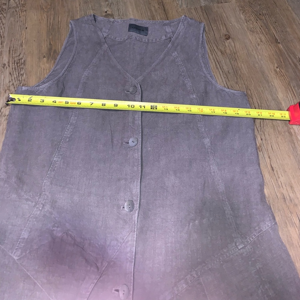 OSKA: Women’s Tunic /Blouse/ Sleeveless Dress: Natural Products - Picture 6 of 7